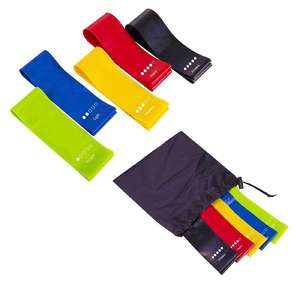 Bandes de résistance portables en latex naturel antidérapantes avec logo personnalisé pour le yoga, le Pilates et l'entraînement - Product Image 1