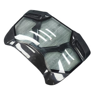 페라리 488 스파이더 탄소 섬유 엔진 후드 페라리 488 스파이더 투명 후드 바디 키트 용 캡 스타일 탄소 섬유 보닛 - Product Image 1