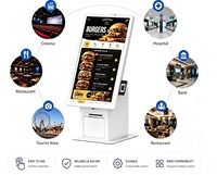Kiosque d'enregistrement en libre-service pour hôtel et hôpital avec imprimante de paiement et écran tactile LCD