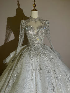 Vestido de Novia de Lujo Estilo Bohemio con Silueta en A y Decoración de Encaje, Elegante y de Alta Costura, Gran Venta - Product Image 2