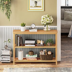 2025 nhà máy nóng bán tre giao diện điều khiển Bảng cho lối vào & phòng khách phòng ngủ trang trí nội thất góc lưu trữ giá - Product Image 6