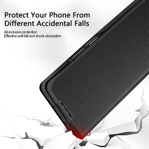 Funda de Cuero con Ranura Desmontable para S Pen para <span class=keywords><strong>Samsung</strong></span> <span class=keywords><strong>Galaxy</strong></span> Z Fold 7 6 5 4 3, Fibra de Carbono, Protección Completa de 360 Grados, Tipo Libro - Product Image 3