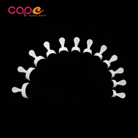 Faux ongles professionnels Knail pour salon de manucure, avec poignée, forme croissant, demi-couverture, blanc porcelaine, pré-conçus