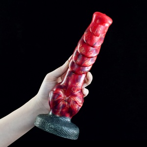 Nuevo juguete sexual de silicona líquida con forma de nudo, consolador anal de animal suave con forma peculiar para mujer - Product Image 6