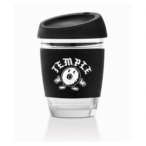 ขวดน้ำแก้วคุณภาพสูงสีสันสดใส ขวดน้ำซิลิโคนพกพาสะดวกน่ารัก - Product Image 1