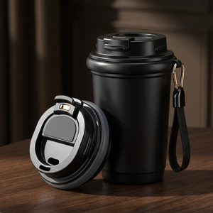 Taza de Café con Revestimiento Cerámico de 320 ml, Vaso Térmico de Viaje con Aislamiento al Vacío, Taza Portátil a Prueba de Fugas de Acero Inoxidable 316 <span class=keywords><strong>para</strong></span> Espresso - Product Image 4