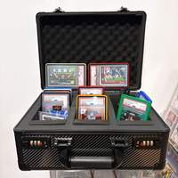 Boîte de rangement pour cartes de sport en aluminium durable, avec capacité de 120+ cartes BGS FGS, en plastique rigide