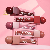 Lápiz Labial Líquido Mate de Terciopelo con Logotipo Personalizado de Fábrica OEM ODM, Venta al por Mayor, Resistente a las Manchas, Antiadherente, Brillo Labial Impermeable
