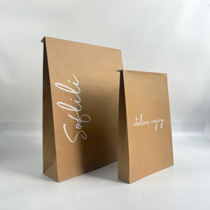 ซองจดหมายกระดาษคราฟท์หรูหรา - ถุงบรรจุภัณฑ์ของขวัญกระดาษสีน้ำตาลพิมพ์ลายตามสั่งสำหรับธุรกิจขนาดเล็ก - Product Image 1