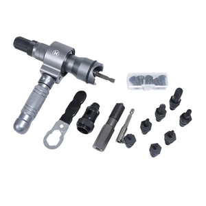 Adaptador de remachadora y tuerca inalámbrico Honest 2 en 1, adaptador de pistola remachadora eléctrica de varios tamaños para taladro - Product Image 1