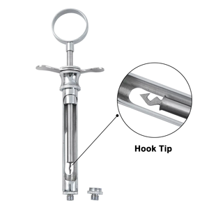 Strumenti dentali di alta qualità 1 Pc 1.8Ml in acciaio inox odontoiatria iniezione siringa a uncino - Product Image 5