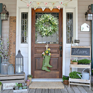 Guirnalda de Eucalipto Verde para Primavera/Verano con Hojas de Eucalipto, Aceitunas y Bayas Mixtas para Decoración de Pared, Ventana, Hogar o Festival - Product Image 3