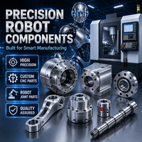 Usinage CNC de précision sur mesure non standard de 0,001 mm pour composants robotiques d'automatisation industrielle, perçage en acier inoxydable