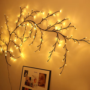 Tốt nhất 2.3 mét 144led DIY Ivy chuỗi ánh sáng điều khiển từ xa Dimmable Wedding party kỳ nghỉ món quà giáng sinh của mẹ ngày trang trí - Product Image 2