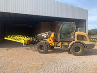 WOLF 2 Ton 70kw Diesel Telescopic Wheel Loader untuk Eropa dan Amerika Utara