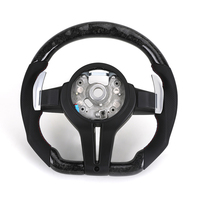 Volant en cuir personnalisé en fibre de carbone forgée pour les séries E X5 E70 X6 E71 E72 E81 E82 E87 E88 M3 E90 E91 E92 E93 X1 E84