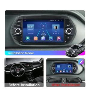 Carplay Android Auto 8+12G8B Android12 Lecteur DVD vidéo pour voiture Autoradios Audio GPS Navi DSP Radios pour Fiat Tipo Egea 2015 2020 - Product Image 2