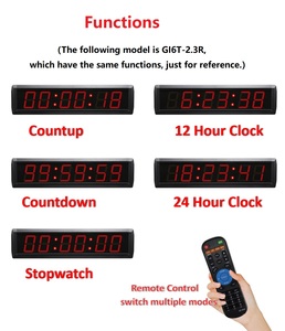 Hình chữ nhật LED kỹ thuật số Đồng hồ treo tường tùy chỉnh NTP wifi có dây PoE GPS Chức năng tự động thời gian điều chỉnh cho các trường học nhà máy bệnh viện trạm - Product Image 2