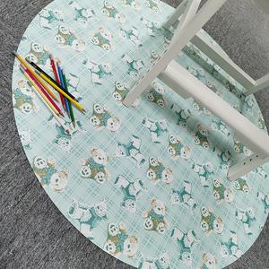 Tapis d'éclaboussures en cuir de vinyle résistant aux taches, réutilisable et imperméable, facile à nettoyer, pour chaise haute, tapis de nourriture pour bébé - Product Image 3