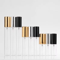 Mini Botella de Perfume Portátil de 5ml 10ml 15ml, Atomizador de Perfume con Pulverizador de Niebla Fina, Botella de Perfume Recargable, Botella de Perfume Vacía