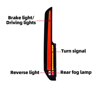 Cụm đèn hậu LED nâng cấp cho xe Ford Tourneo <span class=keywords><strong>Transit</strong></span> 2016-2022, đèn hậu tự động, đèn xi nhan động - Product Image 4