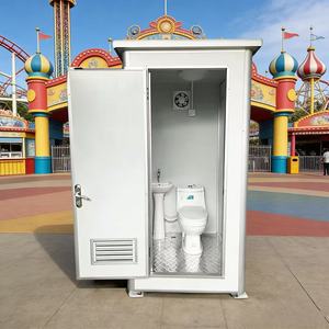 Baño Portátil Económico en Oferta, Prefabricado con Paneles Sándwich, Inodoro Móvil Pequeño - Product Image 1