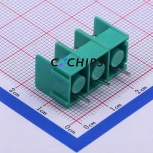 JL762B-76203GA1 Barrier Terminal Block Through hole Component (THT),P=7.62mm Connector Two Sides 7.62mm 1x3P Straight Pin - Product Image 2