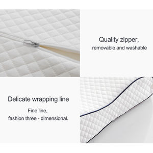 Usine de haute qualité sur mesure en gros <span class=keywords><strong>pas</strong></span> <span class=keywords><strong>cher</strong></span> polyuréthane lit oreiller papillon côté <span class=keywords><strong>dormir</strong></span> <span class=keywords><strong>bulle</strong></span> coton cou oreiller - Product Image 3