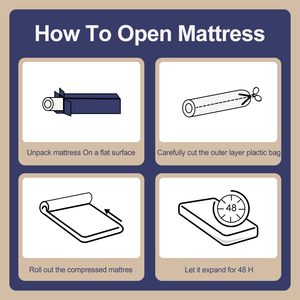 Colchón de Espuma Viscoelástica con Gel, Tamaño Queen - Capa de Gel de Lujo que Reduce la Temperatura Superficial, Duerma Bien Toda la Noche (Enrollable) - Product Image 2