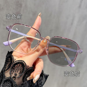 6090 Photochromic Glasses Glasses Custom Logo Wholesale Manufacturer Anti <b>Blue</b> Light Computer Glasses - Product Image 4
