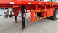 Semi-remorque plateau porte-conteneurs 40 pieds pour transport d'équipements en acier, avec pneus 12R22.5, pour 2/3/4 essieux – Meilleures ventes
