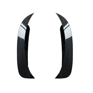 Ailerons de pare-chocs arrière Mercedes-Benz Classe GLA W156, motif carbone, plastique ABS, déflecteurs de porte de voiture, 2014-2018 - Product Image 1