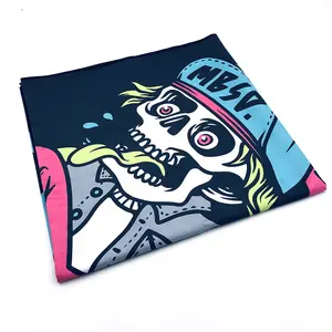 Custom Sublimation Printed Design Sports Microfiber Suede Sports Sweat Towel For Gym