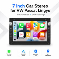 Autoradio Android 7 pouces pour VW Lavida Passat Lingyu avec CarPlay sans fil, Android Auto, navigation GPS, WiFi, radio FM RDS