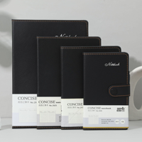Business Notebook Custom Schwarz A6/b6 Hardcover Notebook Neu angekommen Pu Leder Ledertaschen Custom Packing Promotion 100 Blatt