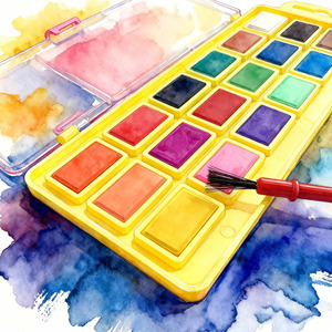 Set di 18 Colori di Acquerelli Opachi con Pennello, Vendita all'Ingrosso - Product Image 2