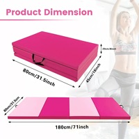 Tapis de yoga épais pliable en trois parties, tapis souple pour l'entraînement de danse et la sieste, liquidation spéciale, stock limité