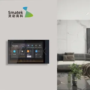 SMATEK Tuya Zigbeeスマートホームコントロールシステムおよび10インチビッグタッチスクリーンスマートホームパネルガジェットを備えたスマートホテルコントロールシステム