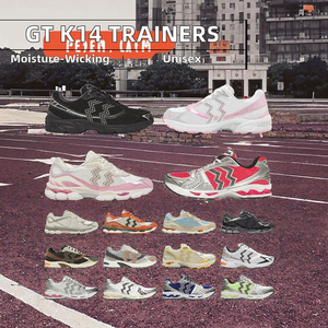 <span class=keywords><strong>Scarpe</strong></span> da Corsa Asicshoes 2160 Sneakers con Piattaforma 1130 per <span class=keywords><strong>Uomo</strong></span> e Donna GT Outdoor Nero Argento Puro con Lacci in Tessuto di Cotone - Product Image 2