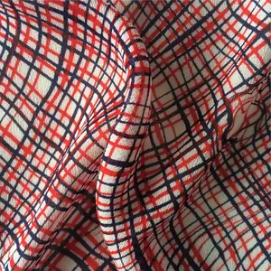 New 100%Viscose Fabric High Quality Plain Dyed 70GSM/ 130CM Width Viscose Printed Crepe Fabric