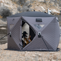 Wild Land Star Hub Tente Portable Pop Up Pêche Sur Glace Pêcheur Thermique Hub Abri Tente sauna tente pour L'hiver