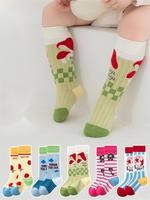 Chaussettes en maille sans couture pour enfants, chaussettes fines et respirantes en coton mi-mollet, douces et confortables, unisexes, pour garçons et filles, pour un usage quotidien