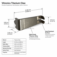 Pièce de rechange pour doigt de soudage à la vague en titane de type L ou V pour ligne de production SMT Vitronics, avec garantie de 3 mois
