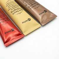 Tube en aluminium pliable pour sauce piquante, pâte de chili, salsa picante, tubes métalliques imprimés sur mesure