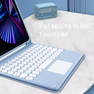 Étui magnétique en cuir personnalisé <span class=keywords><strong>pour</strong></span> <span class=keywords><strong>clavier</strong></span> de tablette <span class=keywords><strong>pour</strong></span> <span class=keywords><strong>iPad</strong></span> 10e génération 10,9 pouces Air 4/5th 11 pouces 12,9 - Product Image 4