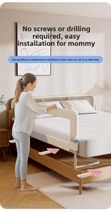 Barandilla de Seguridad Ajustable para Cama de Bebé Summer Infants, Malla Anticaídas, Material Oxford Gris Niebla Matutina, 70cm de Protección - Product Image 5