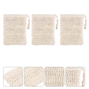 Gant de toilette en chanvre et sisal écologique personnalisé, brosse ovale durable, loofah emballé en vrac pour la douche, brosses de bain écologiques, éponges - Product Image 5
