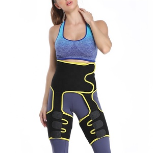 Cinturón para el sudor de las mujeres del medio <span class=keywords><strong>muslo</strong></span> de compresión del de neopreno de logotipo entrenador de cintura - Product Image 1