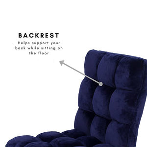 كرسي أرضي للاسترخاء قابل للطي بتصميم عصري للألعاب، كرسي استرخاء مبطن بمسند ظهر قابل للتعديل لغرفة المعيشة، متوفر للبيع بالجملة حسب الطلب - Product Image 6