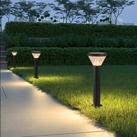 IP65 étanche 10W-50W LED lumières de jardin pour patio extérieur pelouse voie décor corps en plastique pour parc paysage